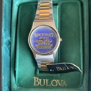Bulova Brickyard 400 Gold and Silver Smartwatch.